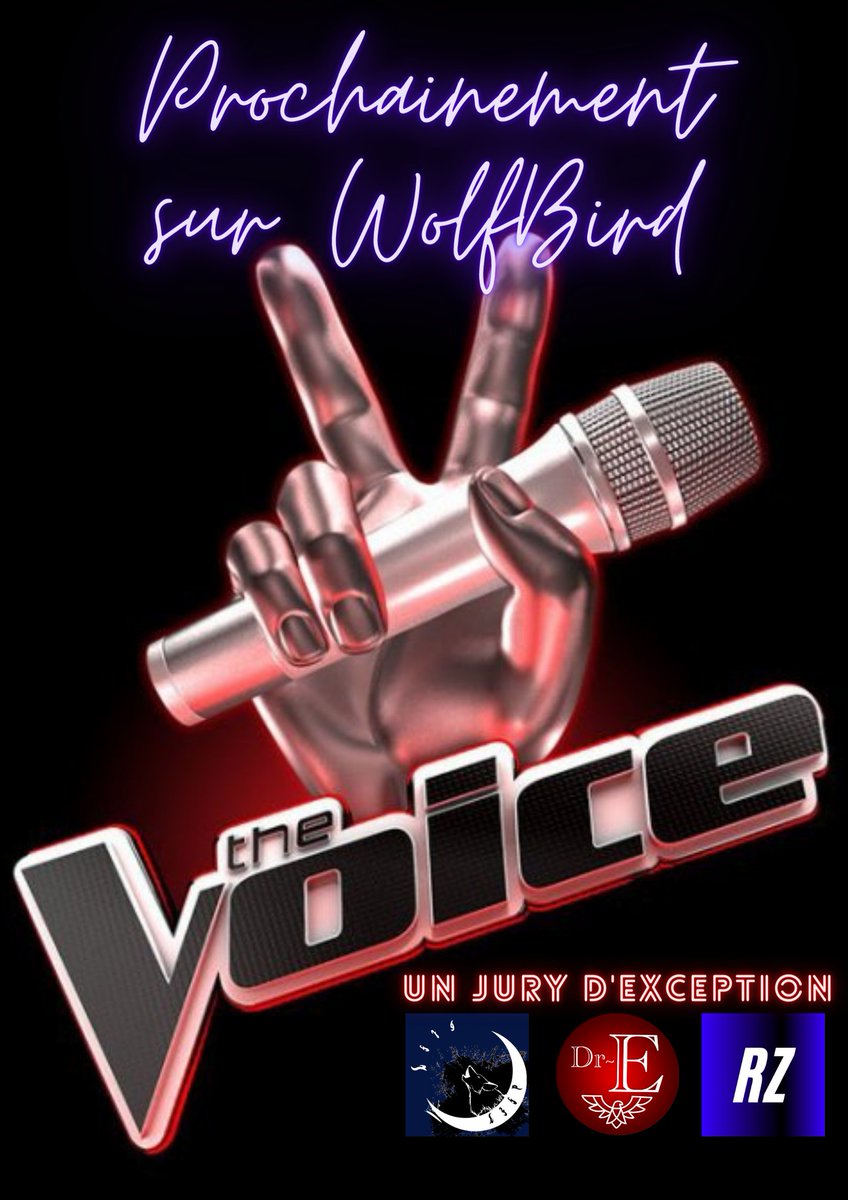 Thomasngrl's tweet photo. A l'occasion des 50 membres sur le discord #Wolfbird, un #TheVoice sera organisé !
Pour y participer, il faut faire partie du discord et les infos vous seront données.
Les jurys ne seront d'autres que les fondateurs donc @Evan_Auteur, @RaiizzerYtb et moi
https://t.co/JP5b0v12ok https://t.co/KZizhIWBYM