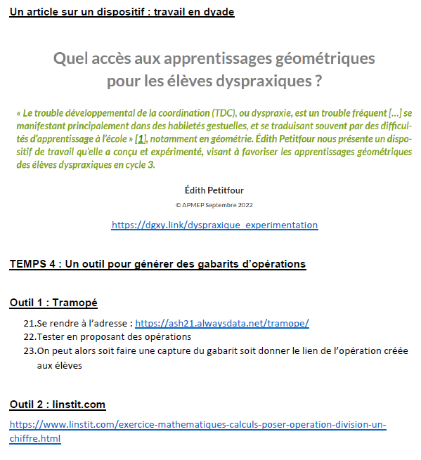 joanriguet's tweet photo. Je lance un atelier Café-Chocolat dans mon collège (une sorte de formation mais entre collègues, autour d'un café et des chocolats). Demain, ce sera sur les adaptations possibles en math pour les élèves dyspraxiques. 
Est ce que vous avez d'autres pistes ou idées ? https://t.co/6DVO7zpfmq