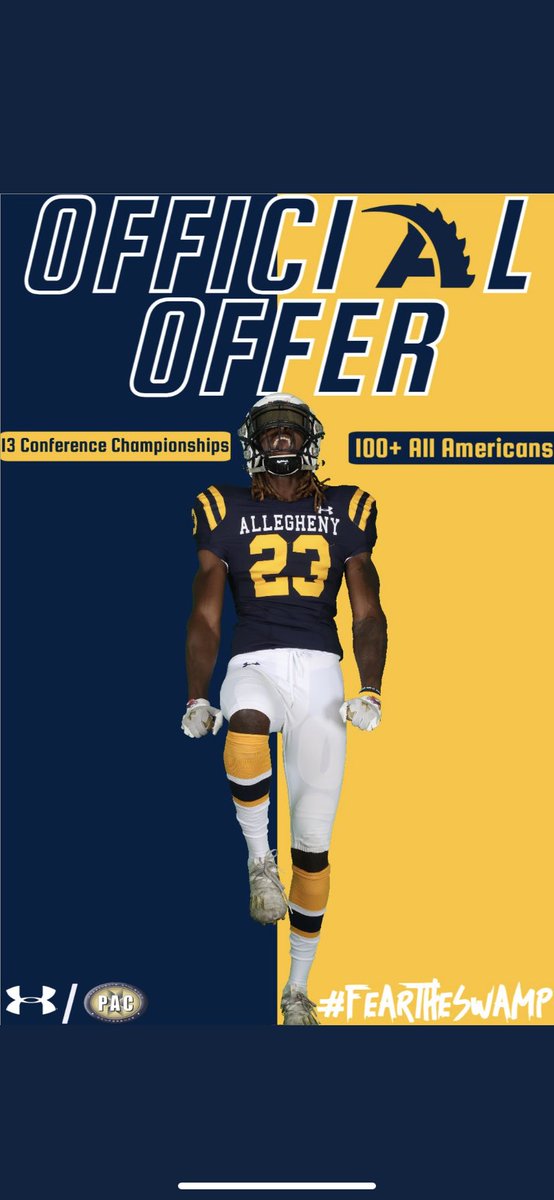 Raymere_Carter's tweet image. I am blessed to receive my 2nd offer from Allegheny College thank you so much @CoachHanhold