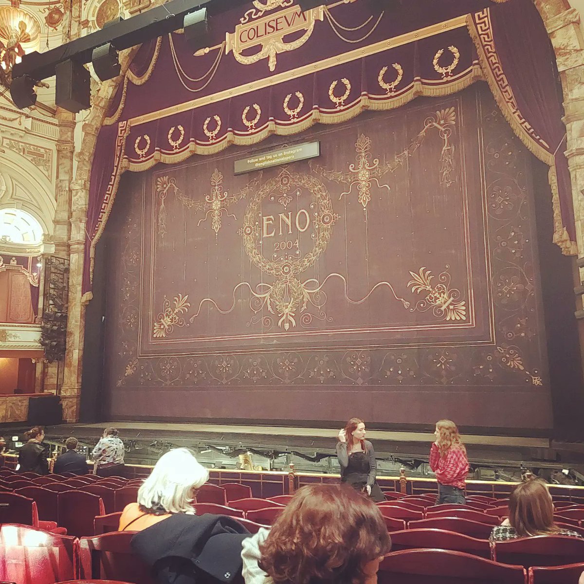 KateFlanaghan's tweet photo. Has been lovely sewing for the ENO recently, topped of with a treat of watching Carmen open dress rehersal tonight. Lovely to be watching a Opera from the front for a change. https://t.co/MYuC7YTmts