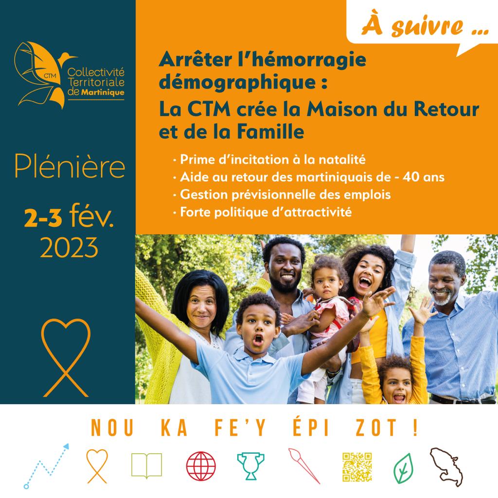 CTM_Martinique's tweet photo. 𝐀𝐫𝐫𝐞̂𝐭𝐞𝐫 𝐥'𝐡𝐞́𝐦𝐨𝐫𝐫𝐚𝐠𝐢𝐞 𝐝𝐞́𝐦𝐨𝐠𝐫𝐚𝐩𝐡𝐢𝐪𝐮𝐞 : 

𝐋𝐚  𝐂𝐓𝐌 𝐜𝐫𝐞́𝐞 𝐥𝐚 𝐌𝐚𝐢𝐬𝐨𝐧 𝐝𝐮 𝐑𝐞𝐭𝐨𝐮𝐫 𝐞𝐭 𝐝𝐞 𝐥𝐚 𝐅𝐚𝐦𝐢𝐥𝐥𝐞 ! https://t.co/sPBl9f6wQM