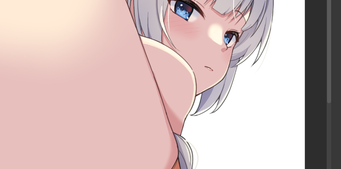 wip この間のらくがきを塗ってるのだ 