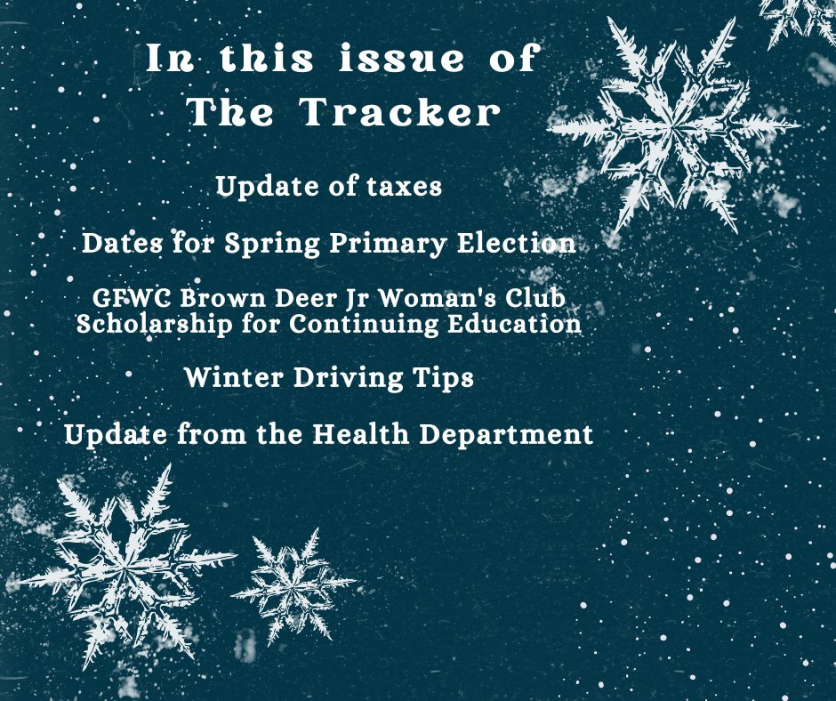 The latest issue of the Tracker is out now.  View it here: conta.cc/3jhzF3a