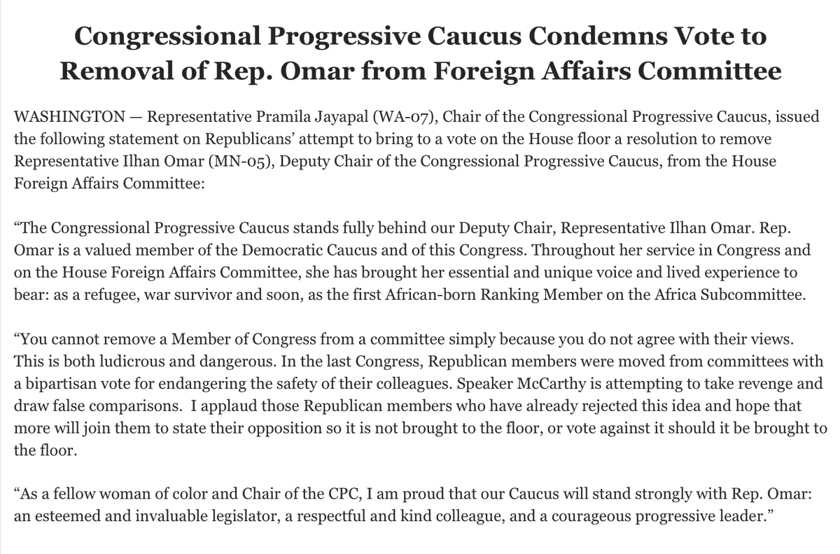 Progressive Caucus tweet media