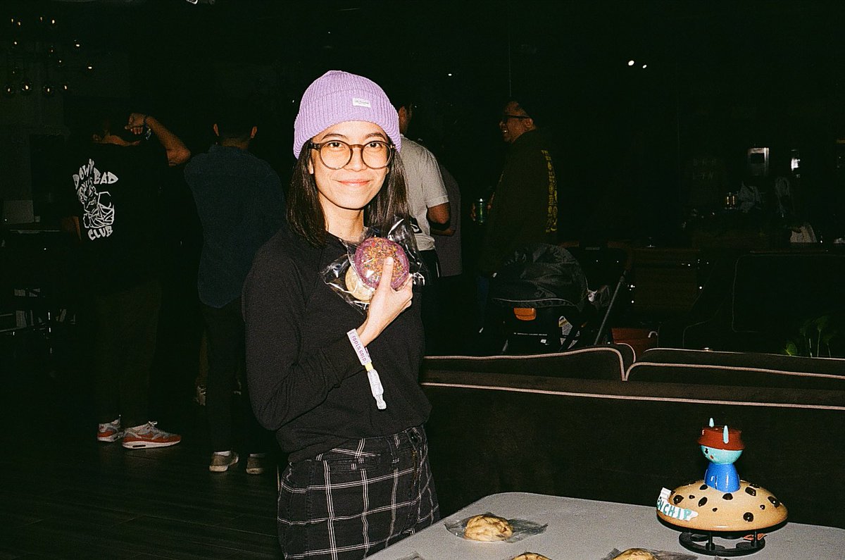 Some sweet film shots from the first ever pop up <a href="/AbsEats/">ABS EATS</a> <a href="/WAGMIFestival/">WAGMIFestival.eth</a> 
🍪👀🤝💜👾