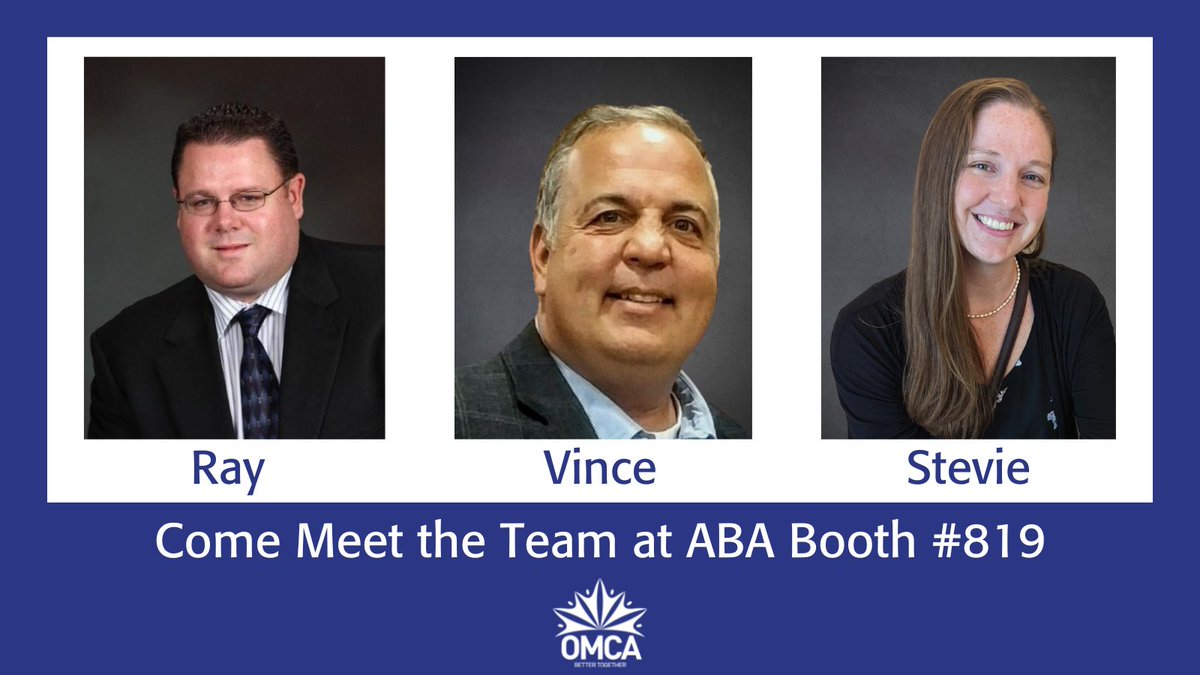 OntMotorCoach's tweet photo. Going to ABA in Detroit? Meet Ray, Vince and Stevie from our team at booth 819. There is a surprise draw, too, so stop by the booth for more details! Everyone welcome.
#MembershipMonday #BetterTogether https://t.co/FBi09F2HDV