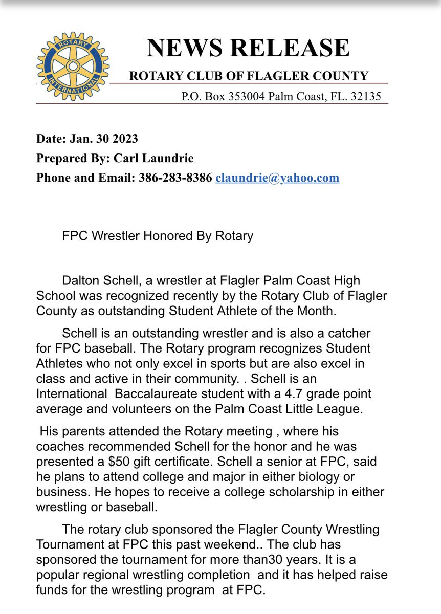 Congratulations <a href="/DaltonSchell2/">Dalton Schell</a>