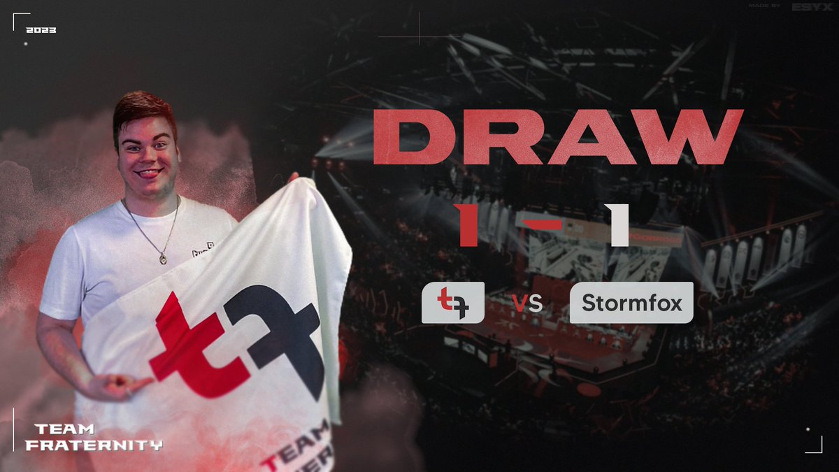 🔥LoL🔥

We finished yesterday's match with a 1-1 draw against #Stormfox. Time to win our next match!🔥

GGWP:
<a href="/silver219_/">Riccardo "silver219" M.</a>
<a href="/DerLenno/">Lenno</a>
@FNY_ColdScream
 @_ridum_
<a href="/cornichenSupp/">Cerberus</a>
 
#TeamFraternity
#GoBroGo
