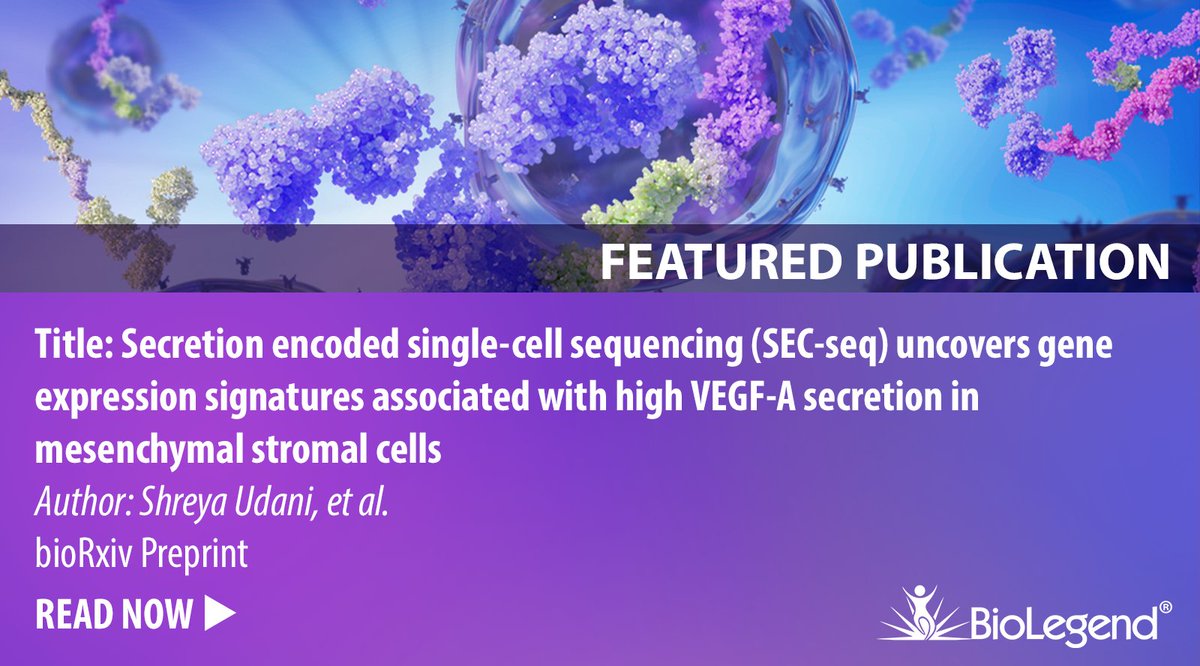 BioLegend (@biolegend) on Twitter photo Discover Secretion Encoded Single-Cell Sequencing (SEC-seq), which captures individual cells and their secreted proteins. <a href="/partillion_bio/">Partillion Bioscience</a> used our TotalSeq-B reagents to detect VEGF-A to find unique mesenchymal stromal cells. Read the preprint: bit.ly/3Hntcgn Discover Secretion Encoded Single-Cell Sequencing (SEC-seq), which captures individual cells and their secreted proteins. <a href="/partillion_bio/">Partillion Bioscience</a> used our TotalSeq-B reagents to detect VEGF-A to find unique mesenchymal stromal cells. Read the preprint: bit.ly/3Hntcgn
