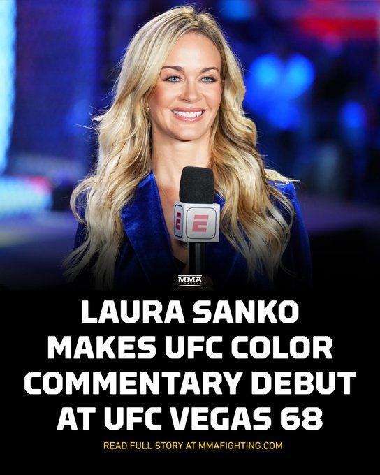 Laura Sanko makes UFC color commentary debut at UFC Vegas 68 

Full story: 