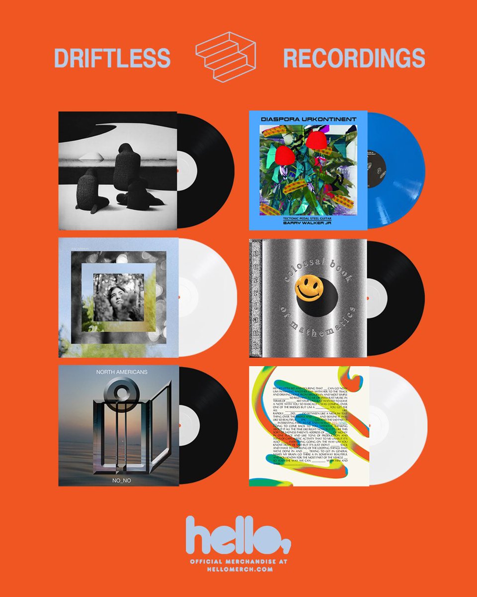 Welcoming Driftless Recordings to the Hello Merch fam with a bunch of really rad records now up on our site! 👋🏼