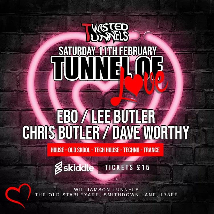 Very last of the tickets! <a href="/DjLeeButler/">Lee Butler</a> <a href="/WmsonTunnels/">Williamson Tunnels</a> 
skiddle.com/whats-on/Liver…