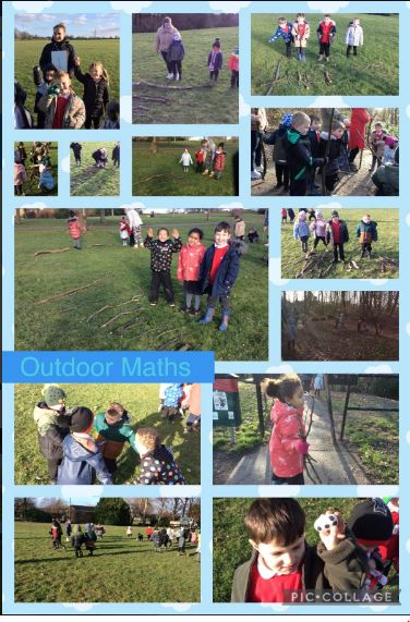Maths outside in the fresh air. Heart pumping number work, followed by a stick hunt in the woods and measuring and comparing in the parkland. Great afternoon <a href="/RedscopeSchool/">Redscope School</a>