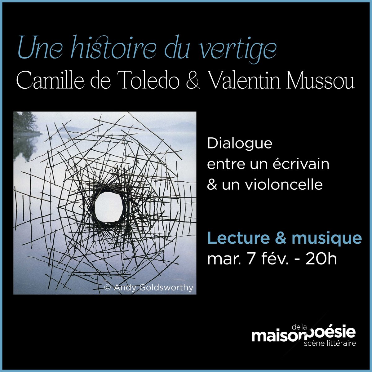 Ce sera le 7 février prochain, à 20h, à Paris. En espérant partager ce temps avec vous.