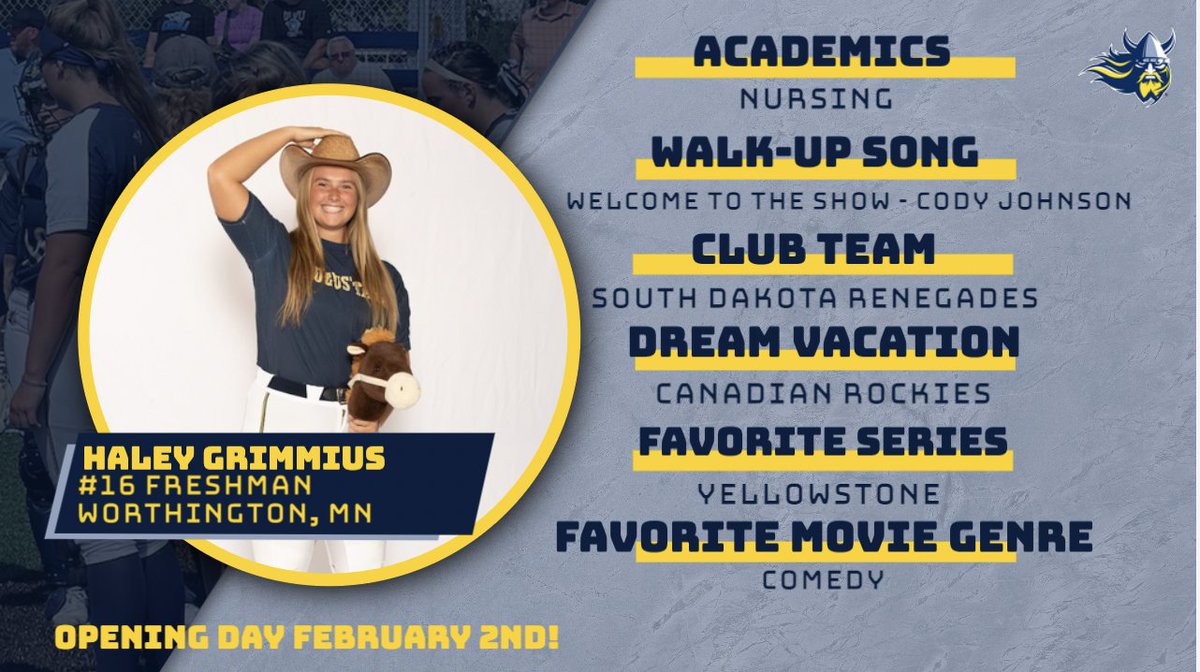 Last, but not least, to get us in the Texas spirit, <a href="/grimmius_23/">Haley Grimmius</a> 🤠

Gameday, tomorrow 🚀

#BuildingChampions
