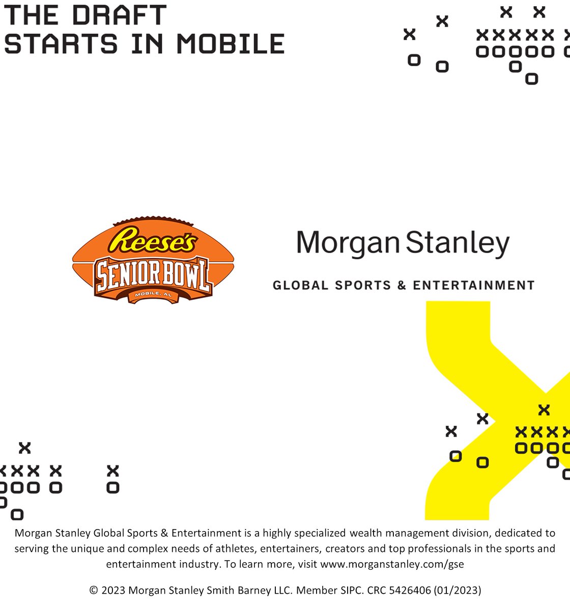 Molly Cloud (@mollycloudms) on Twitter photo Morgan Stanley at the Senior Bowl for the 9th year in a row! Morgan Stanley at the Senior Bowl for the 9th year in a row!