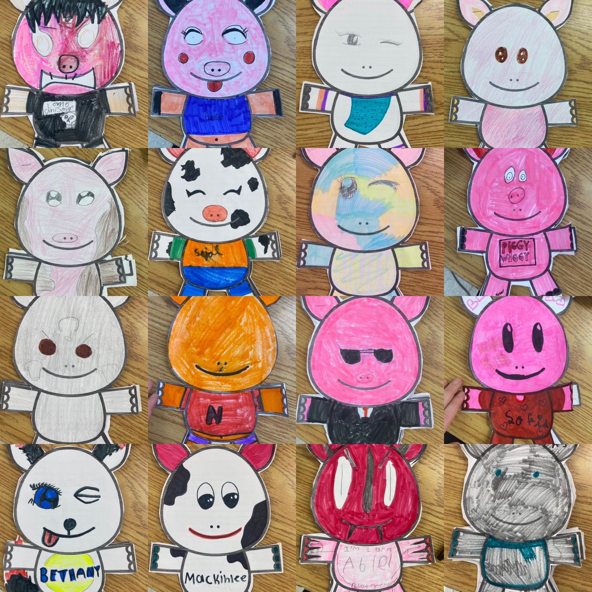 MrsLauraAbel's tweet image. Rockin’ rhino reflections! Some students got creative and turned them into cows, pigs and even rainbow unicorns. Students were able to reflect on their learning skills and their year so far! @silwrdsb #personalreflections