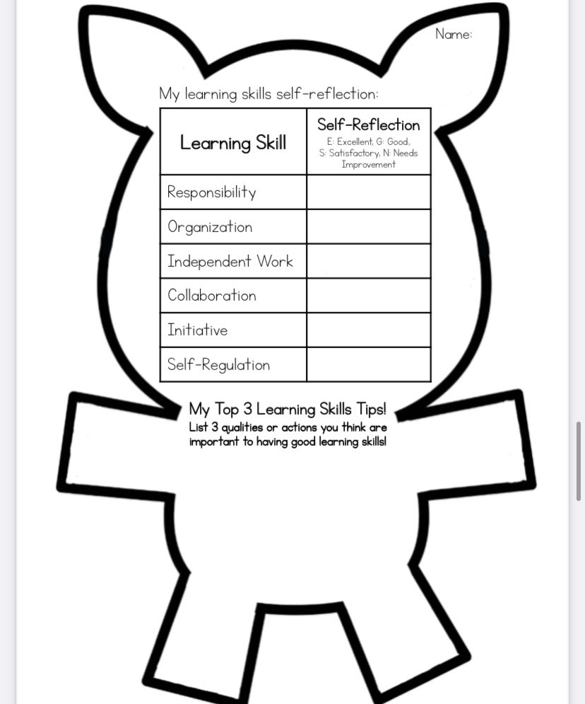 MrsLauraAbel's tweet image. Rockin’ rhino reflections! Some students got creative and turned them into cows, pigs and even rainbow unicorns. Students were able to reflect on their learning skills and their year so far! @silwrdsb #personalreflections