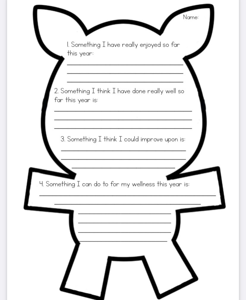 MrsLauraAbel's tweet image. Rockin’ rhino reflections! Some students got creative and turned them into cows, pigs and even rainbow unicorns. Students were able to reflect on their learning skills and their year so far! @silwrdsb #personalreflections