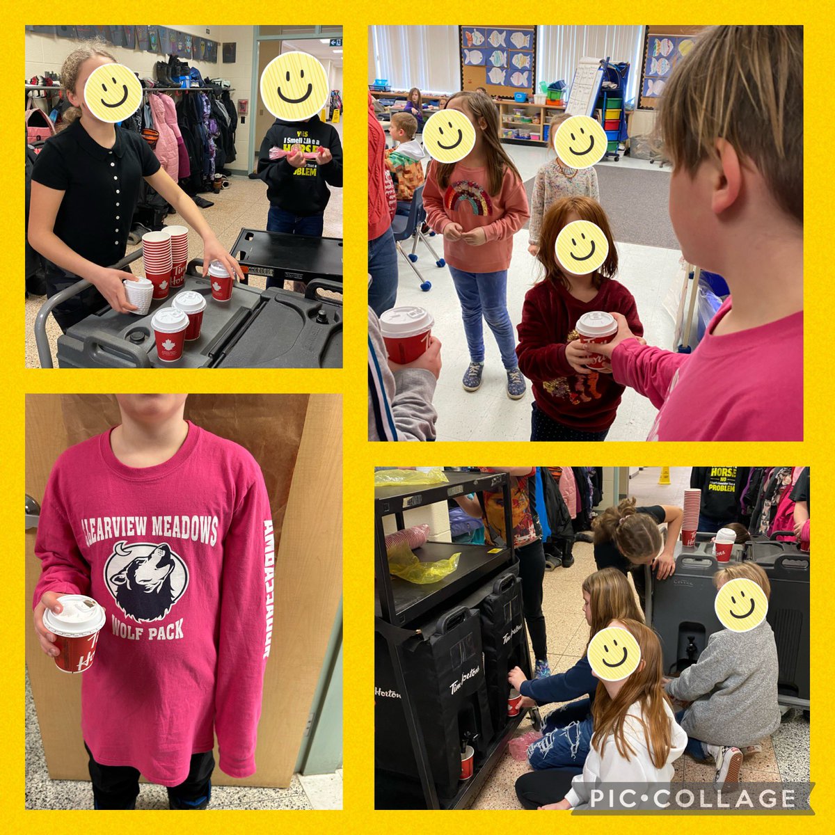 Amanda Harrison (@aharrisonscdsb) on Twitter photo Once month on a #helloYellowMonday our Student Ambassadors @CMESWolfPack work to share a treat with all staff & Students. This month we shared hot chocolate from <a href="/TimHortons/">Tim Hortons</a> in Stayner. This was a warm and welcome treat on this chilly day! <a href="/GjacobsG/">GLJacobs</a> <a href="/lesaundersyaho1/">Lisa Saunders</a> Once month on a #helloYellowMonday our Student Ambassadors @CMESWolfPack work to share a treat with all staff & Students. This month we shared hot chocolate from <a href="/TimHortons/">Tim Hortons</a> in Stayner. This was a warm and welcome treat on this chilly day! <a href="/GjacobsG/">GLJacobs</a> <a href="/lesaundersyaho1/">Lisa Saunders</a>