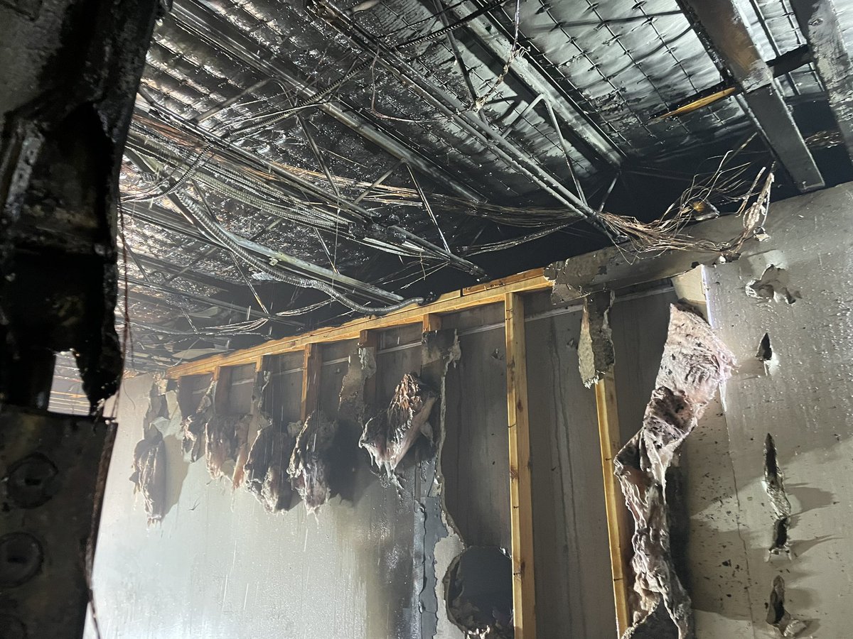 CherryCityFire's tweet photo. Commercial structure fire in Millvale this morning. Crews were on scene for over 7 hours https://t.co/63vdoxnrra