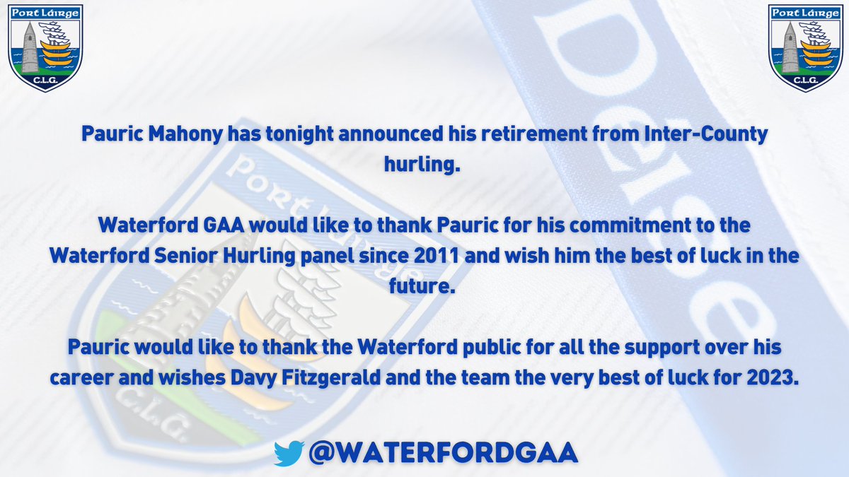 Waterford GAA (@waterfordgaa) on Twitter photo 