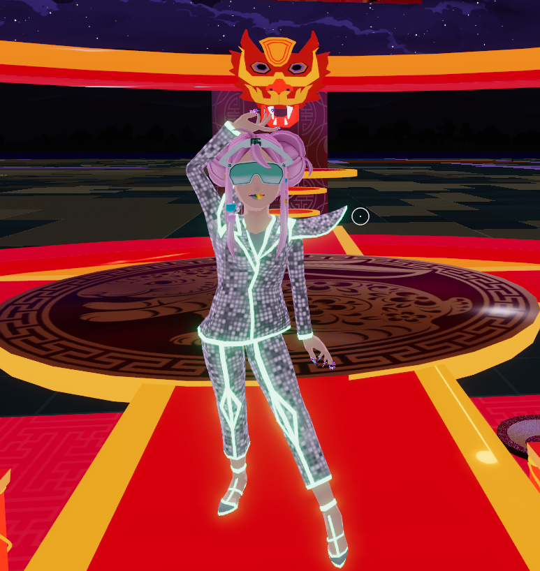 Potradamus's tweet photo. I might been late to the fashion show?! 😰😧😭
#FashionabllyLate
@MetaPartyDCL @decentraland 

#CFS4 #Decentraland #Metaverse https://t.co/A2H3BEcJiy