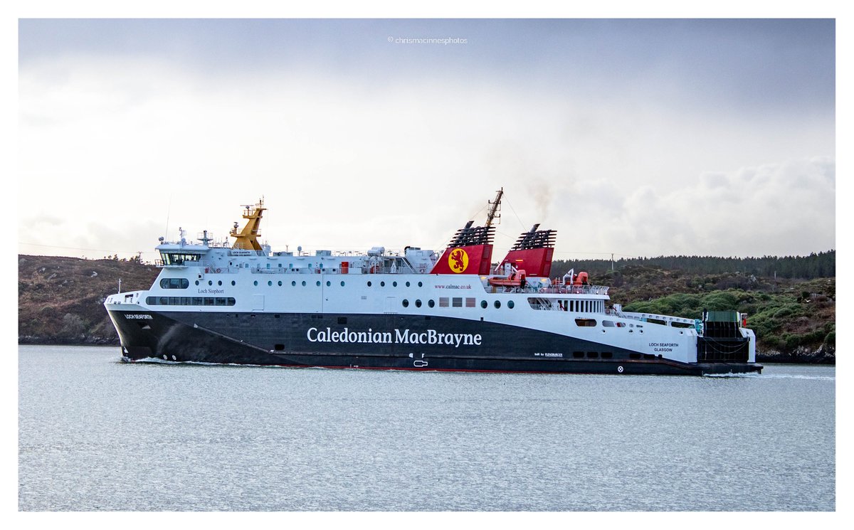 Loch Seaforth departing Stornoway, 30/01/23