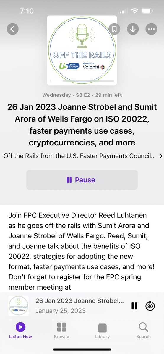 sumitarora1000's tweet photo. Enjoyed the insightful conversation with Joanne Strobel-Cort and @FPC_CEO on the latest episode of the "Off the Rails" Podcast. Thanks @Faster_Payments once again for having me. #PaymentsModernization #fintech #innovation #podcast #wearewellsfargo #realtimepayments #bankontech https://t.co/DfZhGl2zi8