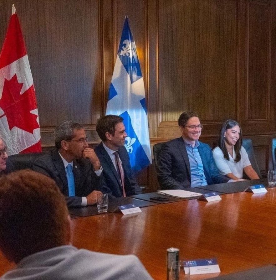 Could someone please tell me what’s going on here? <a href="/PierrePoilievre/">Pierre Poilievre</a> can you explain to Canadians why <a href="/anaidapoilievre/">Anaida Poilievre</a>  is privy to special treatment? Is she your newly appointed Shadow Minister? Or is this, “bring your WIFE to work day”?