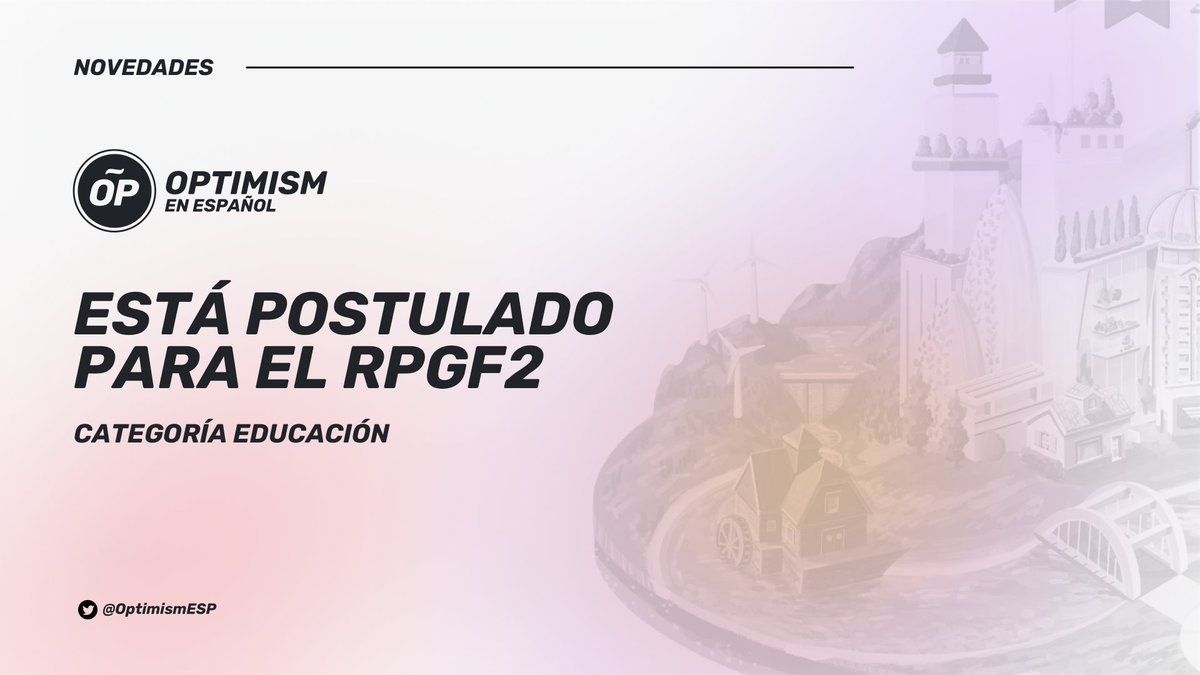 ¡GM Optimistas 🔴✨!

Ya quedó formalmente presentada la postulación de <a href="/OptimismESP/">Optimism Español 🔴✨️</a> a las nominaciones del RPGF2 ✅.

Visitando el siguiente enlace, podrán acceder a la misma en formato completo, publicada en el foro de <a href="/OptimismGov/">Optimism Governance</a> 🗳.

gov.optimism.io/t/education-no…