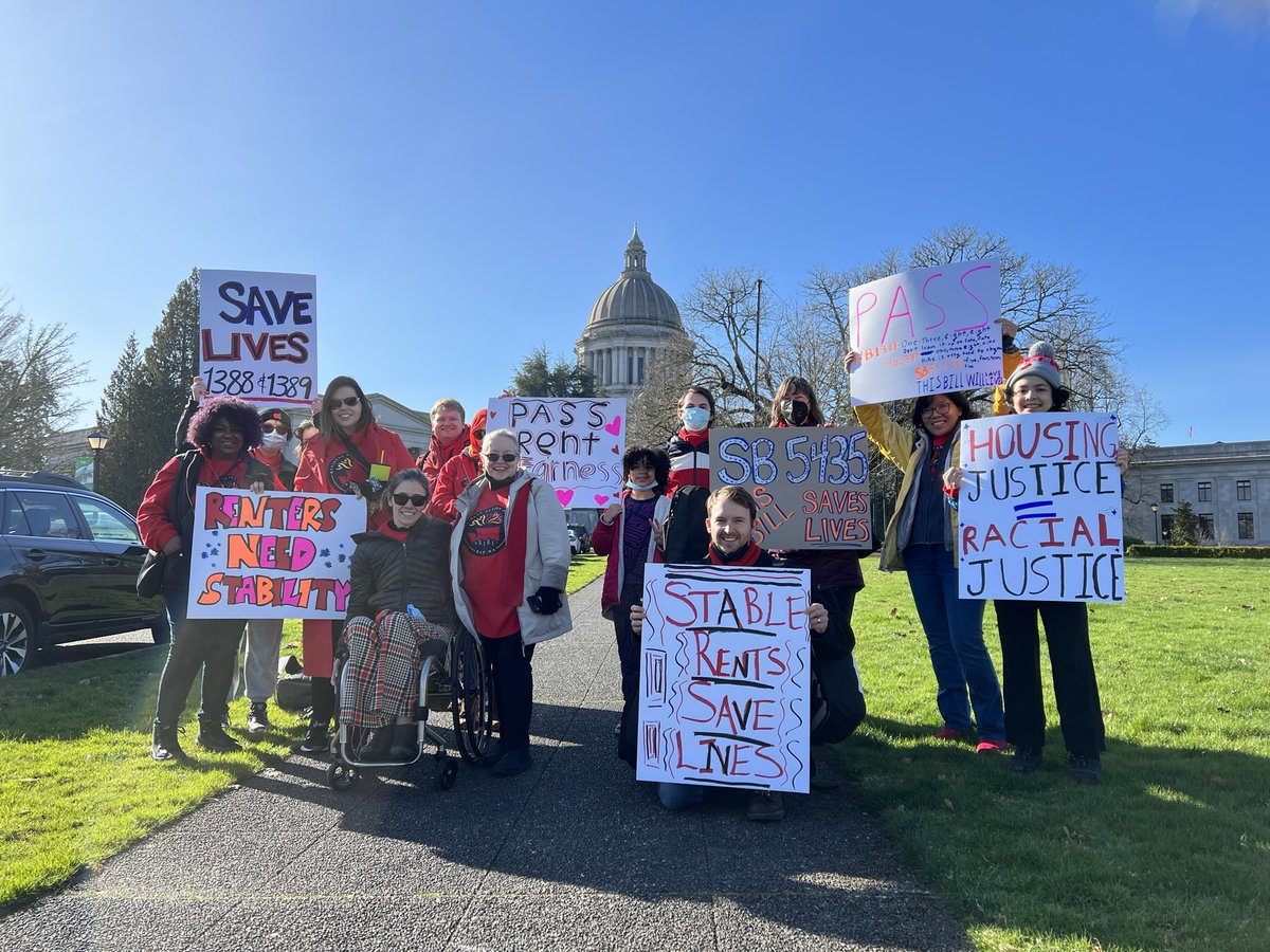 Housing Alliance staff and Resident Action Project members were in Olympia today to urge lawmakers to act for rent stability and rent fairness now. Join the movement at rentfairness.org!