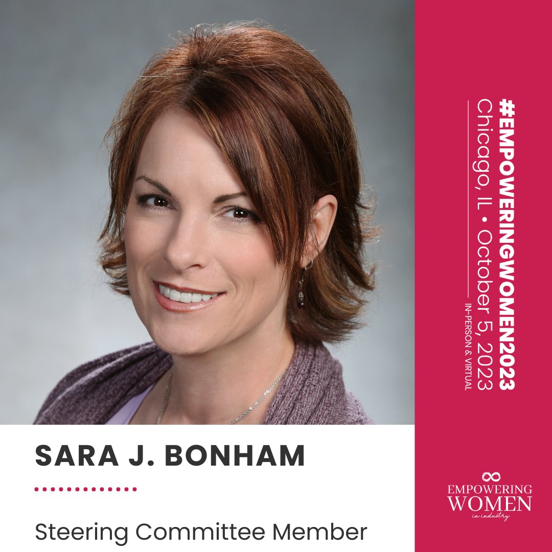 Welcome, Sara J. Bonham to our #EmpoweringWomen2023 Steering Committee! 

Sara is Demand Generation Manager at @Xylem for the #Water Utilities Municipal vertical. She is passionate about supporting #WomenInIndustry. bit.ly/3XSdY97 #WomenEmpoweringWomen