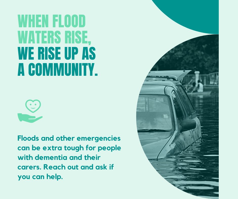 DementiaNZDF's tweet photo. Our thoughts are with all our North Island whānau affected by the flooding. Our familiar kiwi messages of keep calm and be kind are especially relevant for supporting people living with dementia through this emergency. https://t.co/dWBEF5wGrc