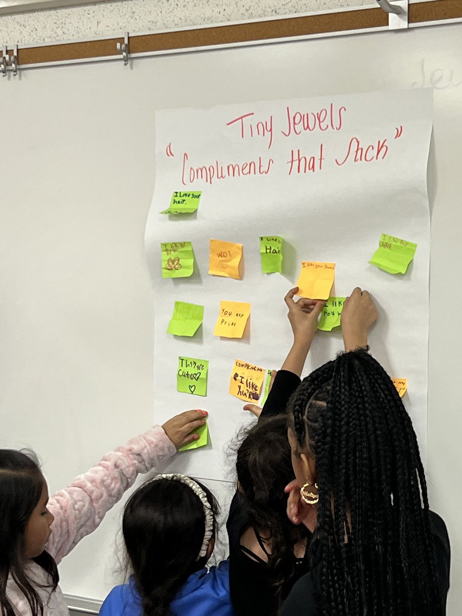 MsAdamsonSpEd's tweet photo. A Monday full of sparkle ✨ and sunshine ���️ !!!! Today our Tiny Jewels learned about compliments and apologies. These girls make my Mondays so much better!! #aldine #nextgen https://t.co/qEz5ZjKrdF
