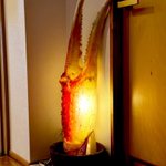旅館にあった!最高にいかした蟹の爪型照明器具!