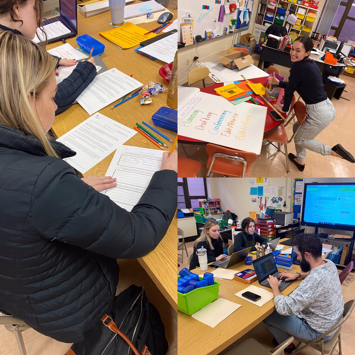 msanchez_crew's tweet image. Using the Brilliance in the Building: teachers leading after-school Professional Learning. Best part of it, teachers get to plan and create Anchor Charts to support instruction. #writingfocus  @corinne_barney @Ms_Zanghi @MrRMcHugh @Hartford_Public @HartfordSuper
