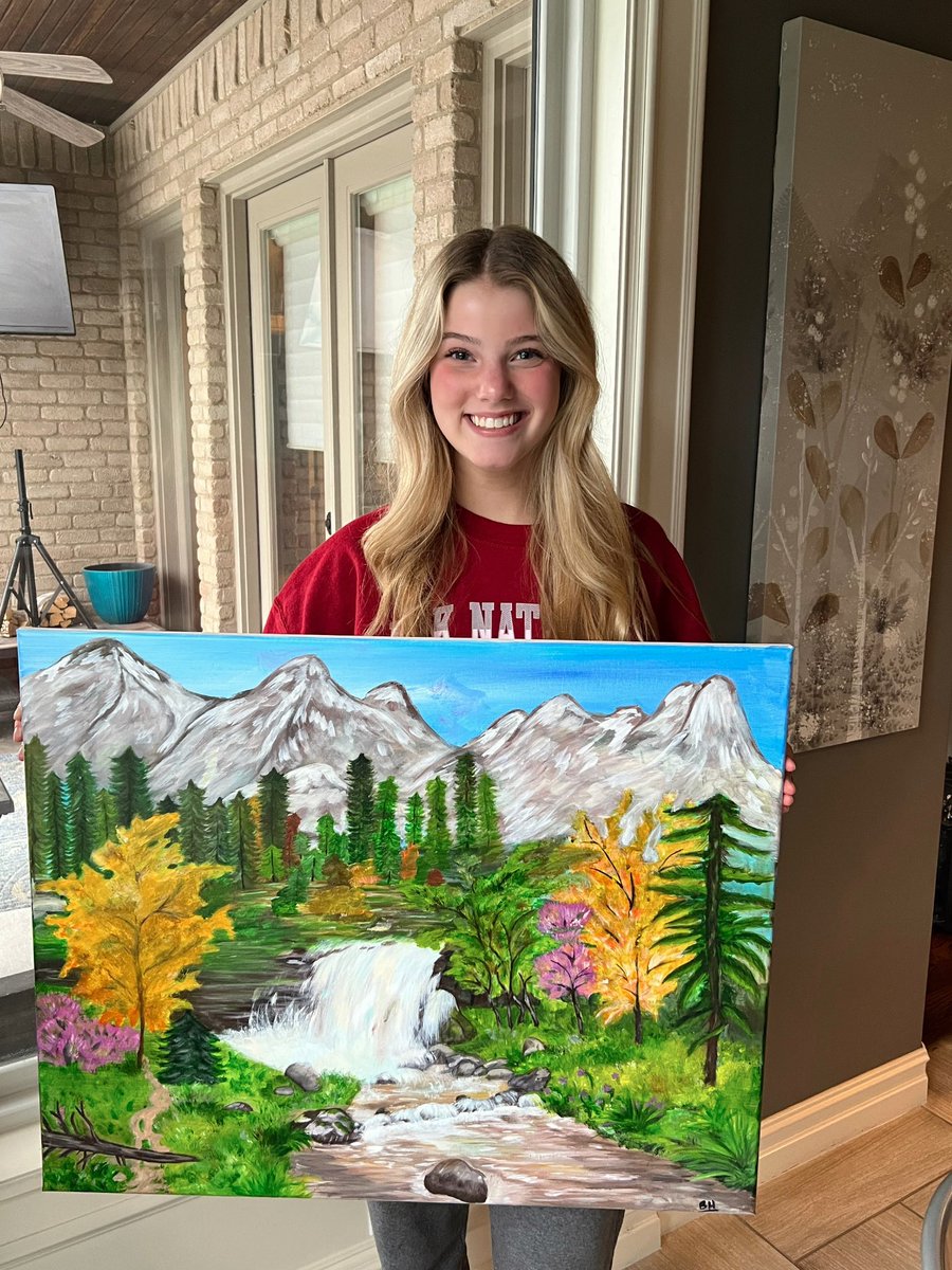 BrookeH2006's tweet photo. Just wanted to show this painting I finished. Something I love doing! https://t.co/3XWsWaF4mh