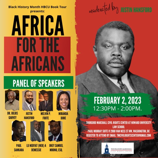 This Thursday afternoon (2/2 @ 12:30pm - 2pm), TMCRC is excited to host 'Africa for the Africans' - a conversation meant to reintroduce the philosophy of Marcus Garvey within our modern civil rights discourse. Follow the eventbrite link to register: eventbrite.com/e/black-histor…