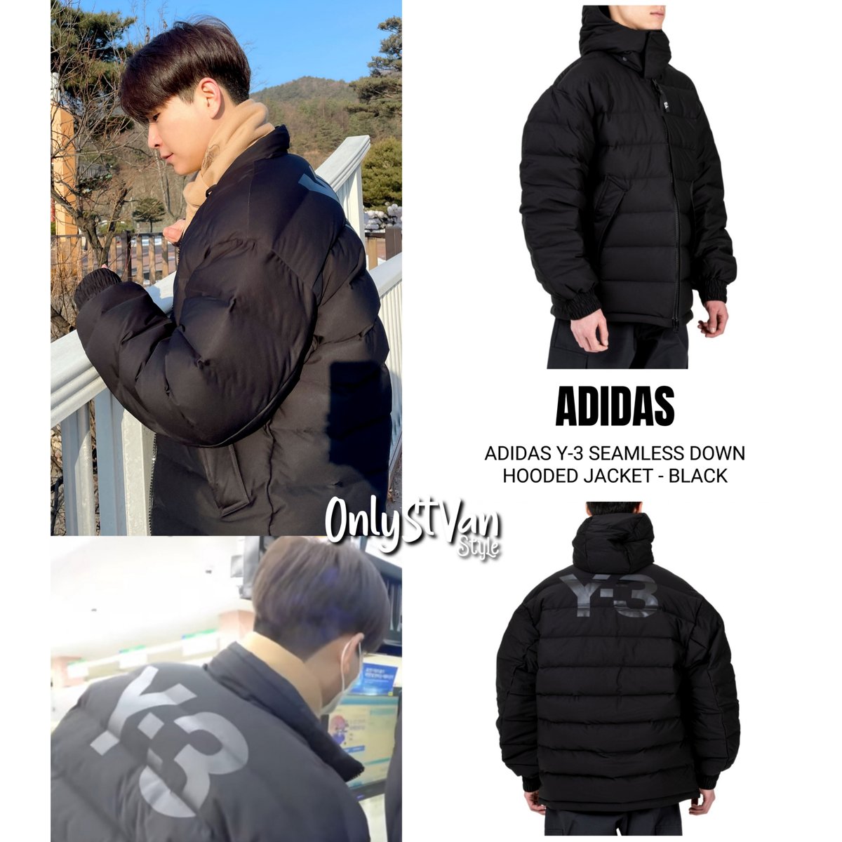 onlystvan's tweet photo. ✯ VAV ST.VAN ✯ 
Adidas Global Y-3 Seamless Down Hooded Jacket - Black
By ADIDAS

📷VAV IG/TW [2023.01.27]
VCAM(브이캠) EP.140 [2023.01.27]

*(unofficial price)
#StVan #세인트반 #LeeGeumHyuk #이금혁 #StVanStyle #VAVStyle #VAVStyle_StVan #VAVFashion #VAV #브이에이브이 #OnlyStVan https://t.co/WU8dKerVjy