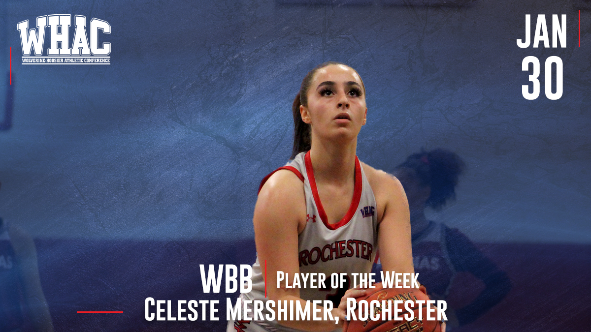Celeste Mershimer of Rochester Takes Women's Basketball Player of the Week @RUWarriors
 - whac.net/article/6589