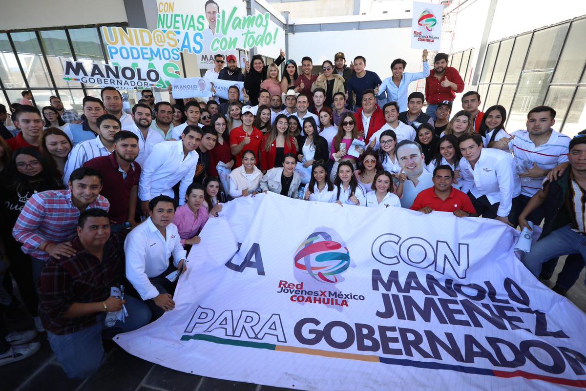 manolojim's tweet photo. A este paso y con el gran apoyo de todas y todos, ¡vamos por la victoria! #UnidosPodemosMás #Coahuila 

*Dirigido a militantes y simpatizantes. https://t.co/Fkyp7UIn0j