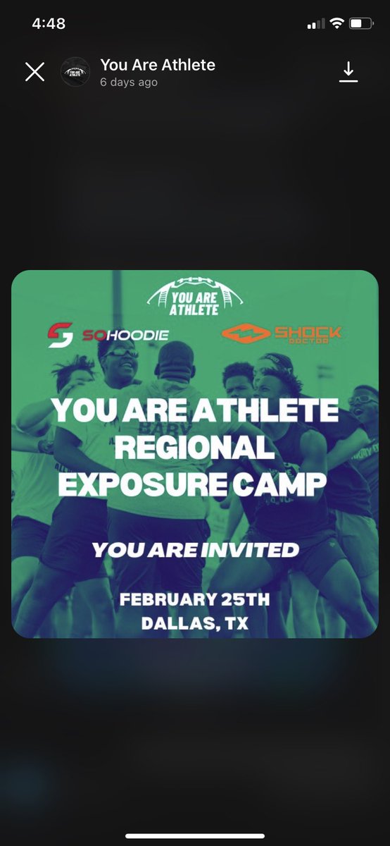 Excited and grateful for this opportunity. Can’t wait to work with these coaches and athletes 🙏🏽 @youareathlete