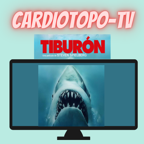 CardioAPFerrol's tweet photo. La película de Febrero en #CardioTopoTV 📺será un clásico como Tiburón 🦈
¿Alguien puede adivinar el tema Cardiológico que vamos a tratar? 🤭🥰 https://t.co/koNI4xCvqE