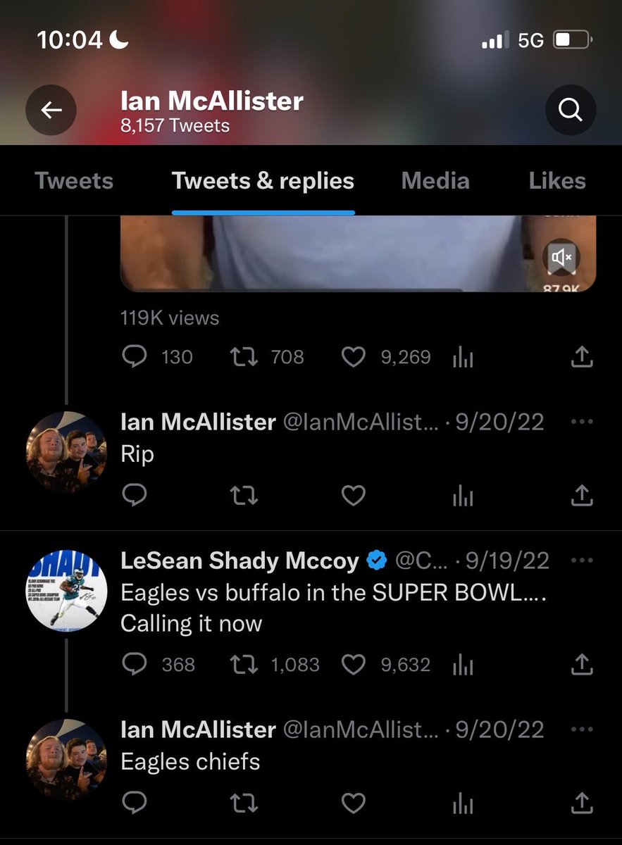 guccijoshh's tweet photo. @IanMcAllister__ is a time traveler #SuperBowlLVII #NFLPlayoffs #nflrefs https://t.co/pn1DJEy8VT