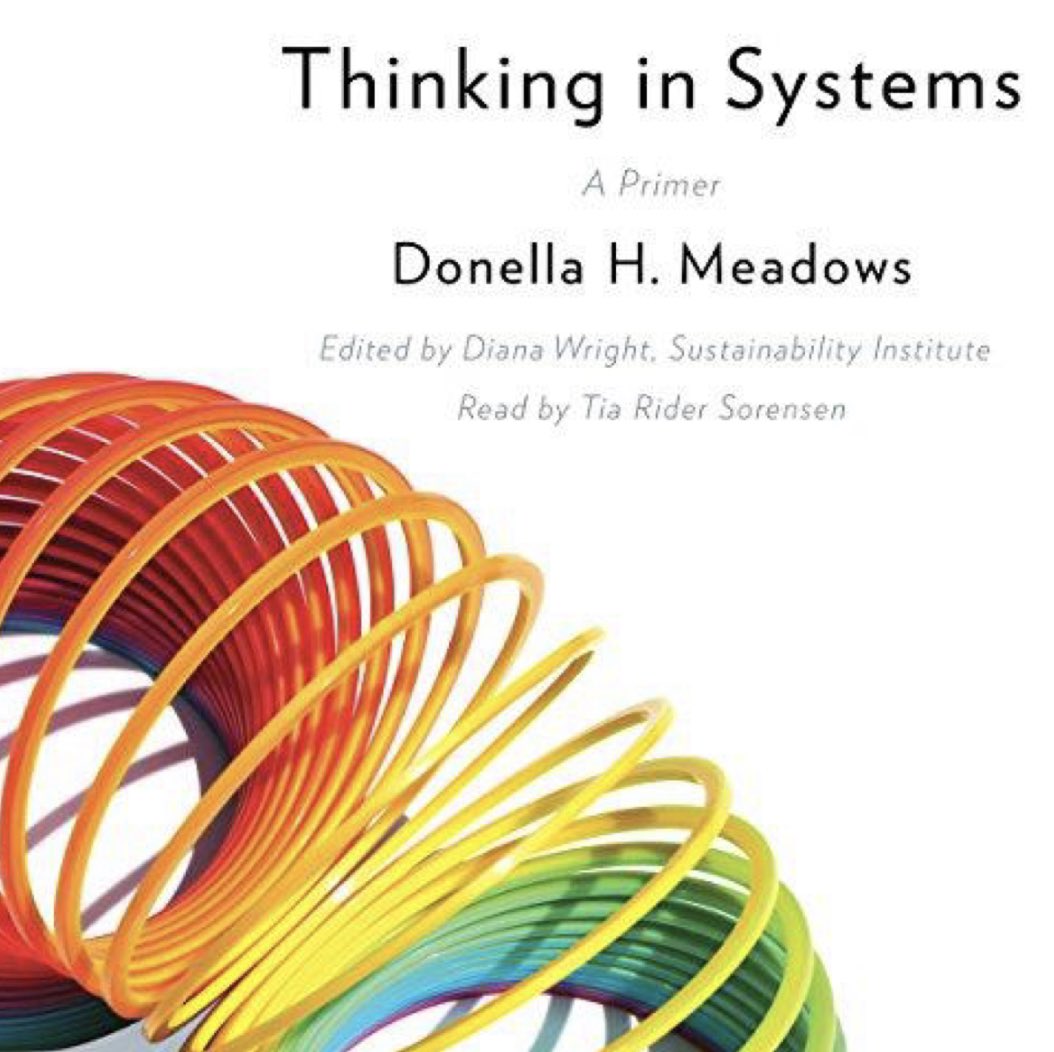 JawaraGordon's tweet image. Just finished "Thinking in Systems: A Primer" by Donella H. Meadows.
Highly recommended if you're looking to understand complex problems and the interconnected nature of systems.
Lots of great coding parallels! 
#SystemsThinking #ProblemSolving #ComplexProblems #bookclub