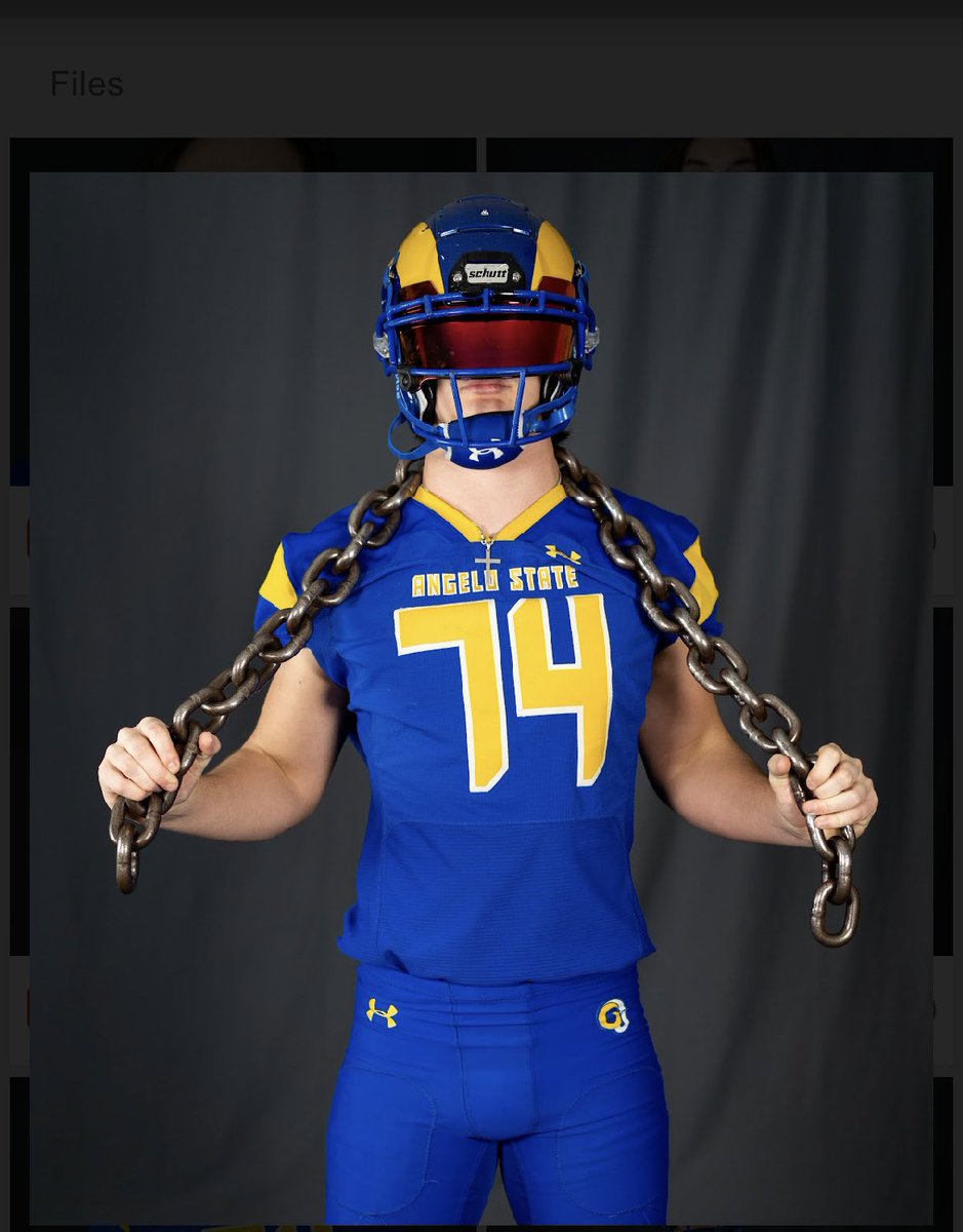 After a great talk with <a href="/CoachAdamClark/">Adam Clark</a>, I would like to announce my first offer to continue my academic and athletic career! <a href="/AngeloState/">Angelo State</a> @ASURamFootball #GoRams                                <a href="/JeffGirsch/">Jeff Girsch</a> <a href="/coachcodutti/">Coach Codutti</a> <a href="/Coach_DJones/">Coach DJ™</a> <a href="/Coach_Morton60/">Christopher Morton</a> @WeAreFu1shear