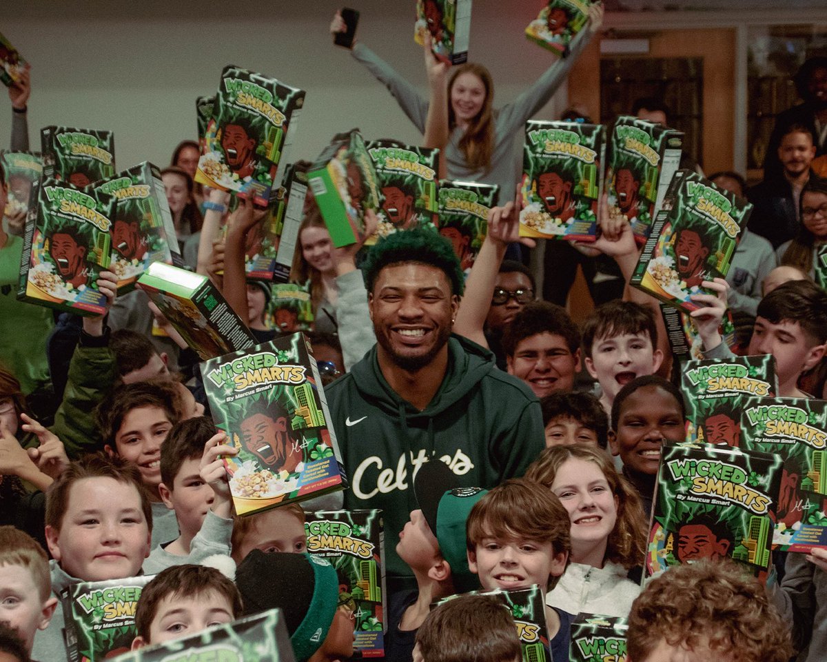 smart_MS3's tweet image. My cereal eating sessions are as intense as my defense. So why not my own cereal? Go scoop em up!
A portion of proceeds benefits my @YGC_Foundation 
Wicked Smarts are available now online at plbse.com/pages/marcus-s… or at select @shaws @Star_Mrkt @MarketBasket and @StopandShop