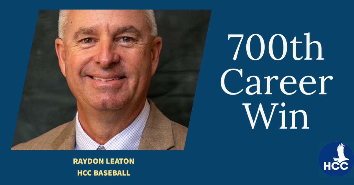 Hillsborough Communtity College Baseball (@hccfl_baseball) on Twitter photo From the Hawks Family, Head Coach Raydon Leaton gets win 700 for his career. Huge Accomplishment with many more to come! Congrats Coach! <a href="/HCCFLAthletics/">HCCFL Athletics</a> From the Hawks Family, Head Coach Raydon Leaton gets win 700 for his career. Huge Accomplishment with many more to come! Congrats Coach! <a href="/HCCFLAthletics/">HCCFL Athletics</a>