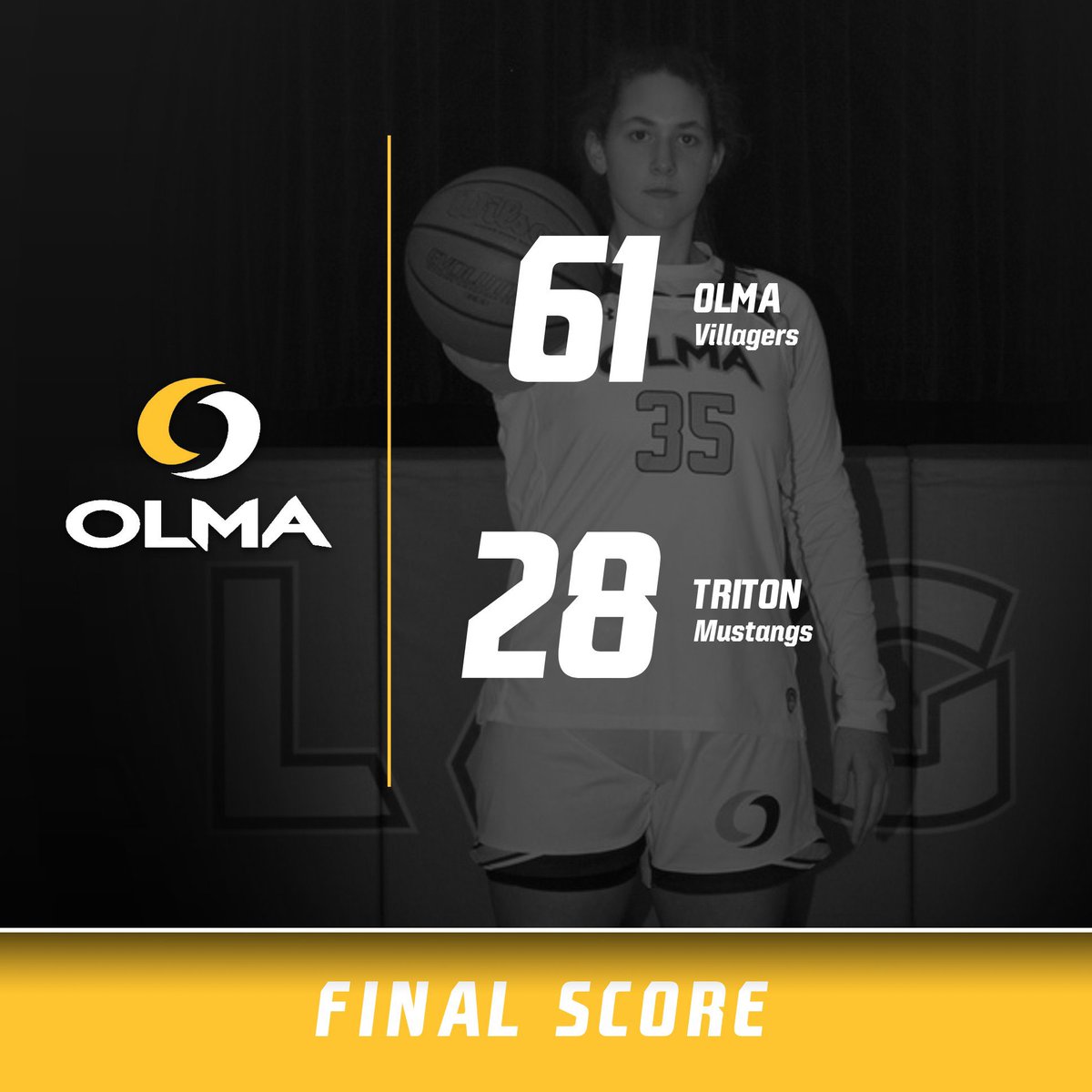 OLMAathletics's tweet photo. Angelina Dragone (pictured) led all scorers with 20 pts. Maddie Bernhardt chipped in with 18 pts. and Savannah Prescott had 14 pts. in the Villager win. https://t.co/hHPTAtOdDO